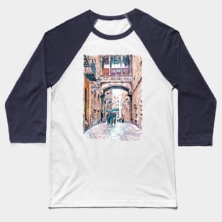 Carrer del Bisbe - Barcelona Baseball T-Shirt